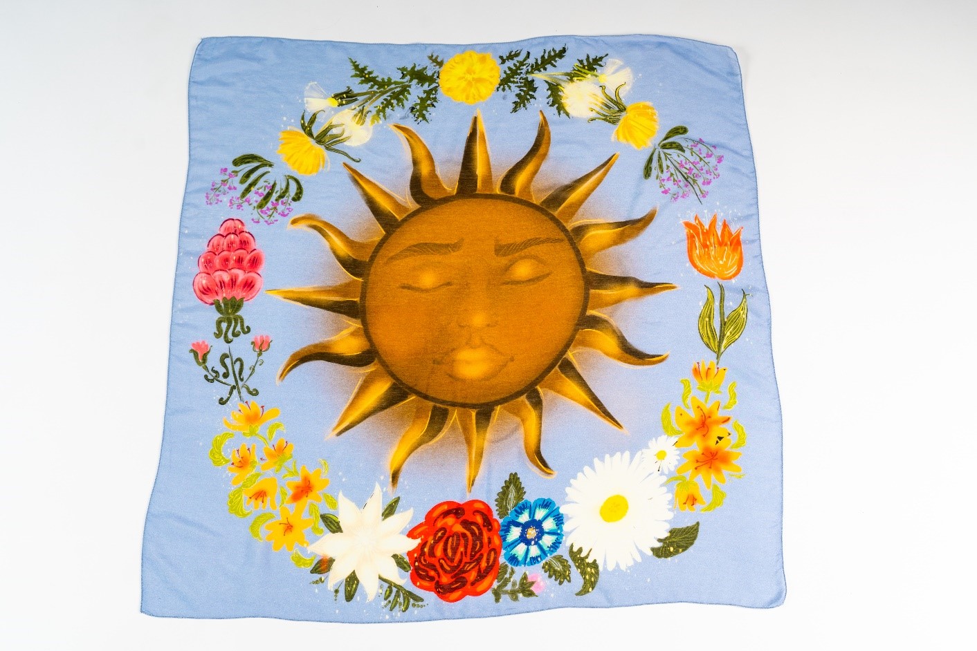 Луксозен копринен шал Foulard Art. C1F 20 1286
