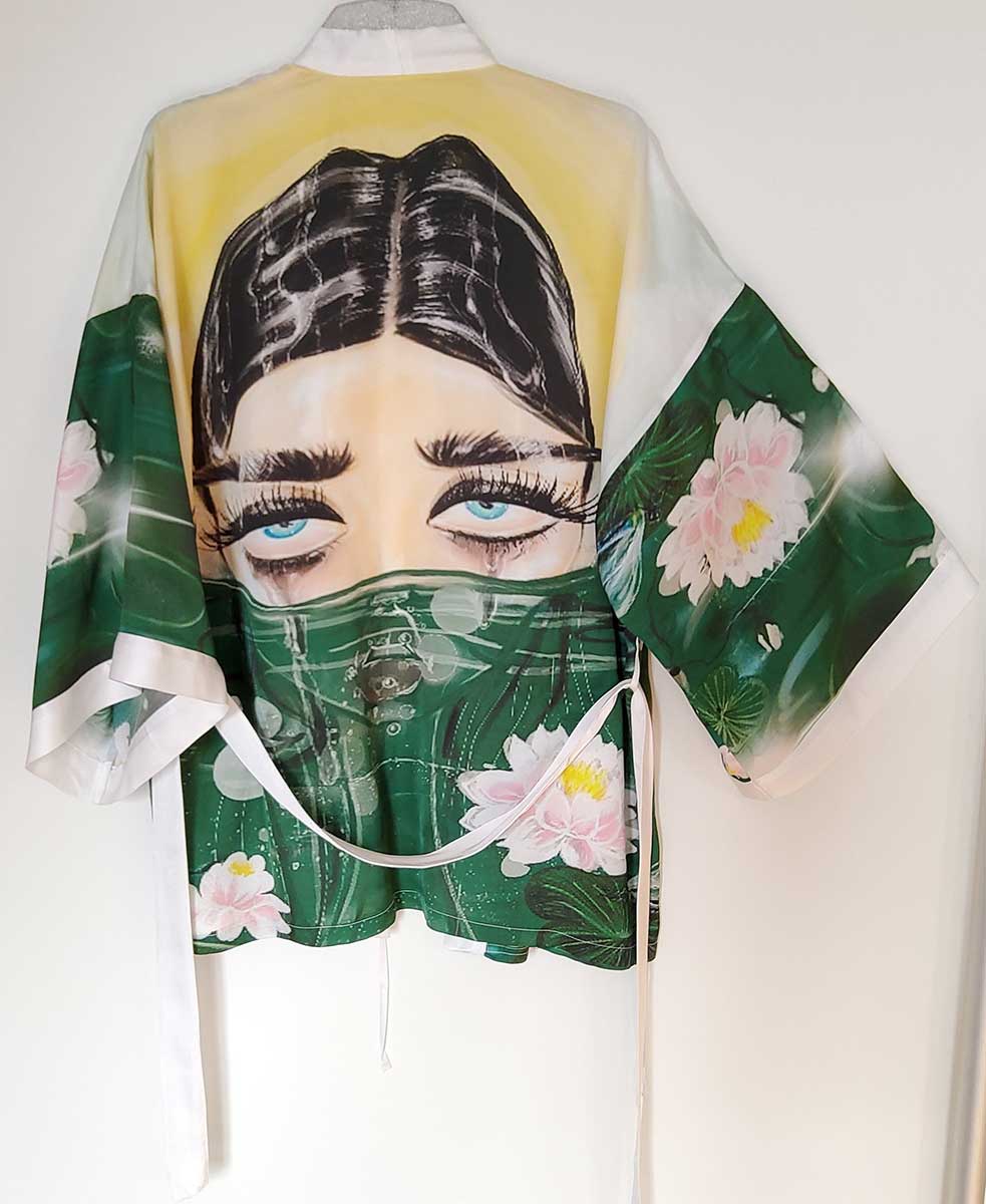 Луксозно копринено кимоно OPHELIA - Image 3